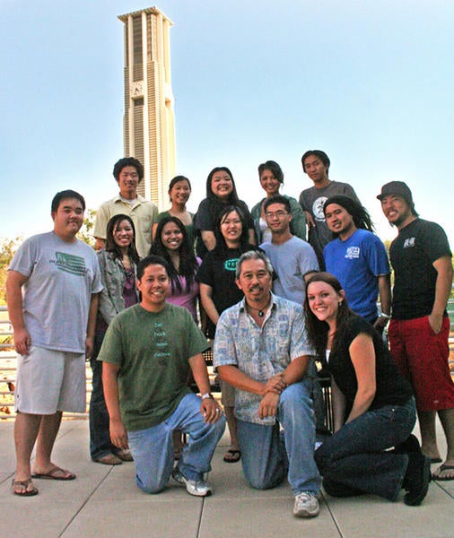 APSP Staff and Community in Front of Bell Tower